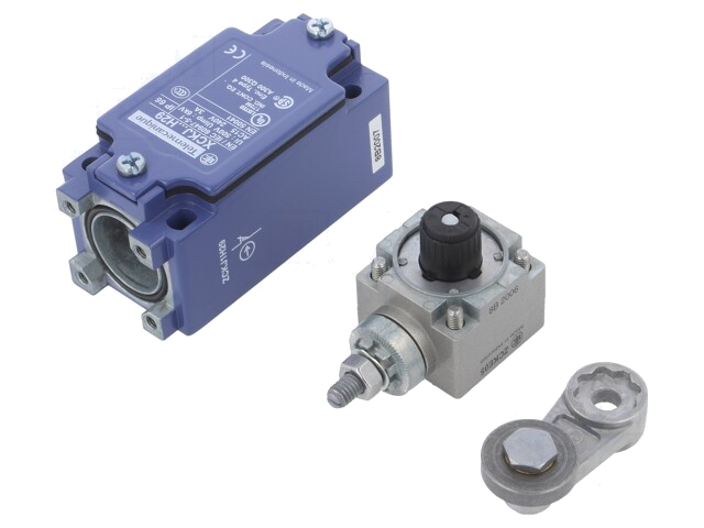 Eindschakelaar; hendel R 41mm, roller van metaal Ø22mm; 10A Eindschakelaar; hendel R 41mm, roller van metaal Ø22mm; 10A